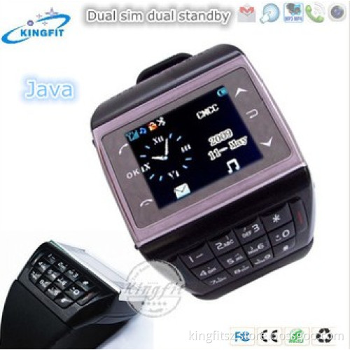 Top Selling Multimedia Quad Bands Wrist Watch TV Mobile Phone